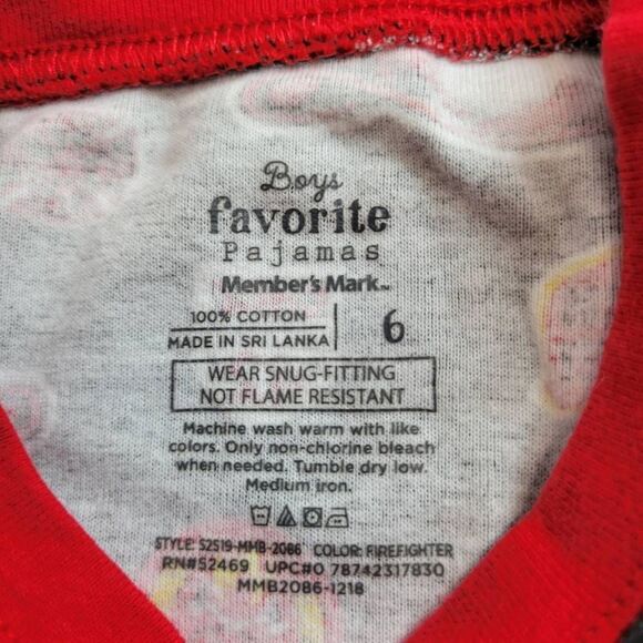 Members Mark fireman pajamas 6 - Picture 4 of 4